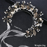 Pearl Crystal Women Headbands Wedding Hair Accessories Bride Tiaras Hairband