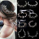 Pearl Crystal Women Headbands Wedding Hair Accessories Bride Tiaras Hairband