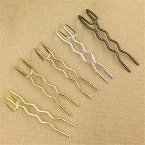 5pcs/lot Vintage Silver Hair Combs Hairpin Hairclips