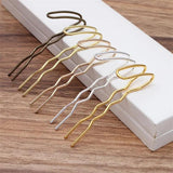 5pcs/lot 70mm U Shape Hair Combs Silver Hairpin Hairclips Vintage Barrette