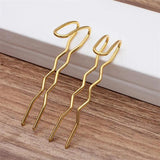 5pcs/lot 70mm U Shape Hair Combs Silver Hairpin Hairclips Vintage Barrette