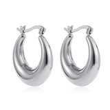 Chunky Hoop Earrings for Women Vintage Jewelry Gift