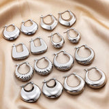 Chunky Hoop Earrings for Women Vintage Jewelry Gift