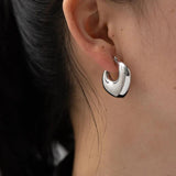 Chunky Hoop Earrings for Women Vintage Jewelry Gift