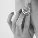 Chunky Hoop Earrings for Women Vintage Jewelry Gift