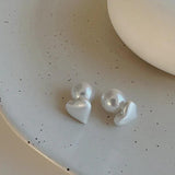 925 Silver Heart Earrings Vintage Style Jewelry for Women