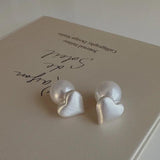 925 Silver Heart Earrings Vintage Style Jewelry for Women