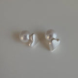 925 Silver Heart Earrings Vintage Style Jewelry for Women