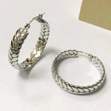 Gold-Plated Stainless Steel Hoop Earrings
