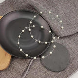 Large Hoop Earrings Stainless Steel Pearl Statement Jewelry