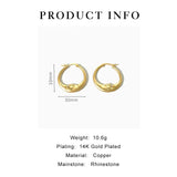 Vintage Matte Silver Crescent Moon Huggie Hoop Earrings