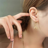 316L Stainless Steel Balloon Dog Pendant Earrings