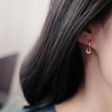 925 Silver Filled Horseshoe Hoop Earring U Shape Huggie Creole Jewelry