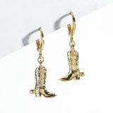 Women Silver Western Cowgirl Earring Cowboy Accessories Metal Drop Earring