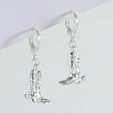 Women Silver Western Cowgirl Earring Cowboy Accessories Metal Drop Earring