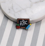 10pcs Blackboard Book Pen Resin Charms Earring DIY Jewelry