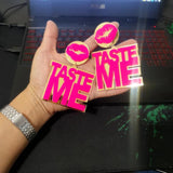 Hot Pink Lip Dangle Earrings Women HipHop Accessories