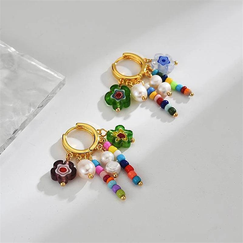 Women's Natural Pearl Tassel Earrings