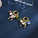 Women's Natural Pearl Tassel Earrings
