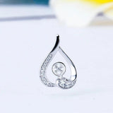 925 Silver Water Drop Pearl Pendant Mounting