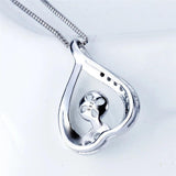 925 Silver Water Drop Pearl Pendant Mounting