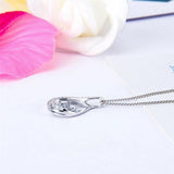 925 Silver Water Drop Pearl Pendant Mounting