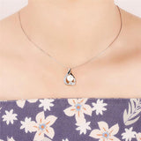 925 Silver Water Drop Pearl Pendant Mounting