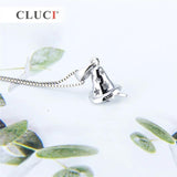 Real Silver 925 Christmas Bell Charms Pendant Gift for Women