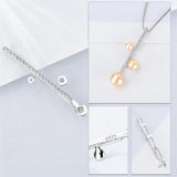925 Silver Pearl Pendant Mounting with Zircon for Women
