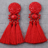 Bohemian Tassel Earrings for Women Ethnic Fringe Drop Jewelry