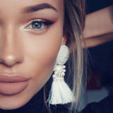 Bohemian Tassel Earrings for Women Ethnic Fringe Drop Jewelry