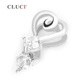 925 Silver Heart Pendant with Zircon Charms