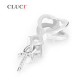 925 Silver Heart Pendant with Zircon Charms