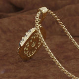 18K Rose 2ct Diamond Pendant Square Chalcedony Necklace