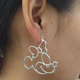 Alloy Micky Minie Stud Earrings Girls Jewelry Cartoon Statement Earings