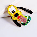 Cartoon Animal Earrings Colorful Zircon Stud Earring for Teens Girls