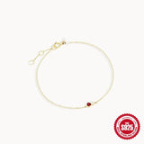 Colorful Gemstone Diamond Bracelet 925 Silver Women's Birthday Bangles