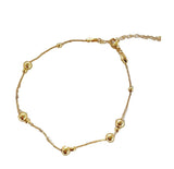 925 Silver Bead Feet Chain for Women Ankle Fine Jewelry