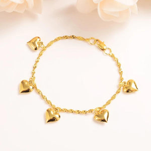 Heart Pendant Bracelet for Women Girls