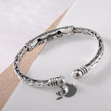Silver Vintage Cuff Bracelet Bangles Unisex Jewelry