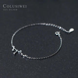 925 Silver 12 Constellation CZ Bracelet Women Jewelry