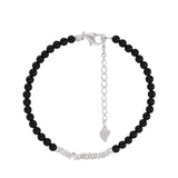 925 Silver Agate Bracelet Women Bead Versatile Jewelry Gift