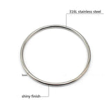 Stainless Steel Silver Circle Bracelet for Women
