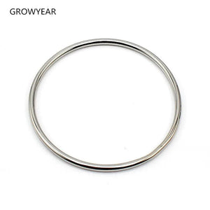 Stainless Steel Silver Circle Bracelet for Women