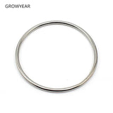 Stainless Steel Silver Circle Bracelet for Women