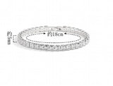 925 Silver 3/4/5mm Moissanite Bangle Wedding Bracelet