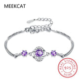 925 Silver Moissanite Bangle Charm Wedding Bracelet