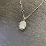 Moonstone Pendant Necklace Healing Energy Gift Lucky Jewelry