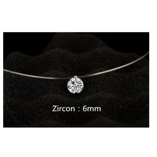 1ct Moissanite Diamond S925 Silver Clavicle Necklace