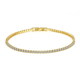 2mm Moissanite Tennis Bracelet 925 Silver Plated